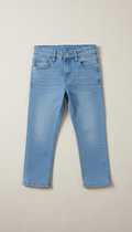 Powder blue kids denim jeans