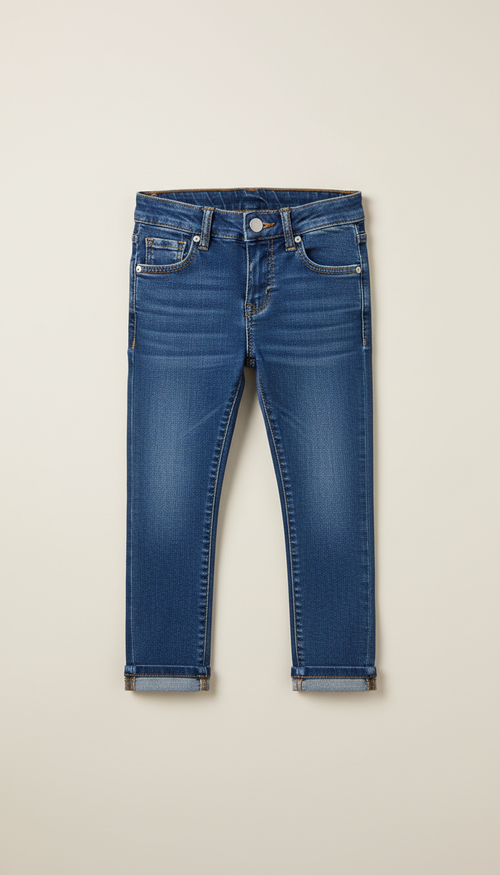 Jeans skinny azul clásico para niños