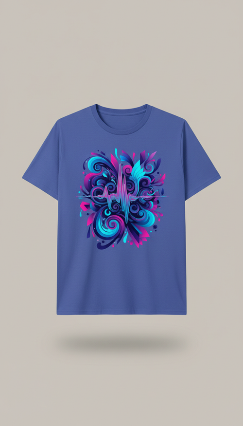 Blue violet women's graphic tee