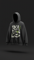Oversized Hoodie Monochrome Graphic