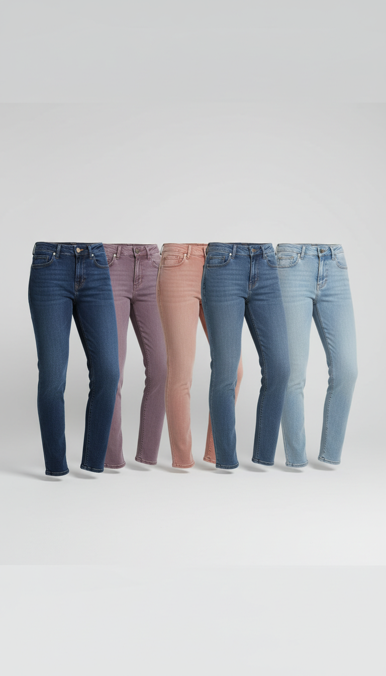 Peach Blush Denim Pants